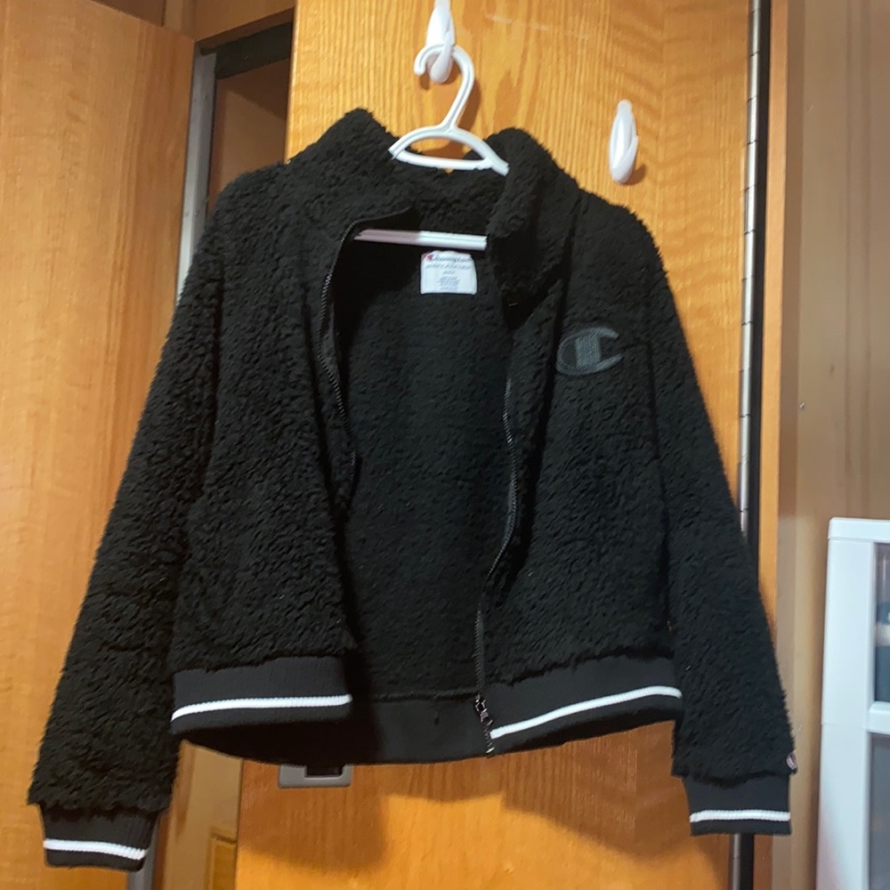 Sherpa Champion Cropped Zip-Up Coat